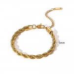 European and American cross-border ins wind jewelry accessories diy bracelet 18k gold stainless steel chain bracelet