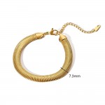 European and American cross-border ins wind jewelry accessories diy bracelet 18k gold stainless steel chain bracelet