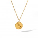 European and American INS style personality LOVE necklace 18K GOLD stainless steel DEVIL's Eye necklace high-end necklace