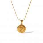 European and American INS style personality LOVE necklace 18K GOLD stainless steel DEVIL's Eye necklace high-end necklace