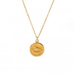 European and American INS style personality LOVE necklace 18K GOLD stainless steel DEVIL's Eye necklace high-end necklace
