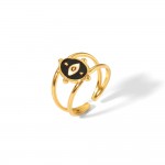 Devil's Eye Titanium Steel Ring
