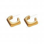 European and American light luxury zircon ring earrings